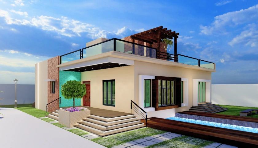 proposed farmhouse & gazebo